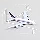 QIYUMOKE Singapur A380 1/400 Die-caset Metall Flugzeug Modell -A380 Sky Jumbo Airbusa380 Modell Flugzeug mit Ständer (6 Zoll lang) für Luftfahrt-Enthusiasten Geschenk oder Display-Dekorationen