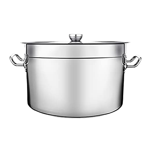 Marmite à soupe 45 cm en acier inoxydable épais à fond composite pour cuisine