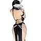 TUYMNI Sexy Damen Negligee Dessous ägyptische Katze Kostüm Uniform Lingerie Rollenspiele Sexy Katze Cosplay Dessous Kostüm Set Rückenfrei Nachtwäsche Gebündelte Sexy