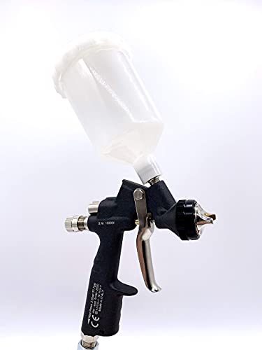 Ani Hvlp R160/T Professional Gravity Feed Air Mini Spray Gun Automotive, Stainless Steel Nozzle With Nylon Cup, Light Weight & Ergonomic Grip, Automotive Paint Sprayer For Cars 250 Cc (1.0 Mm, Black) #TOP6