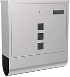 Caja a prueba de agua y conveniente 】Cuenta con un techo cerrado, que protege sus cartas del viento, lo que hace que este buzón sea ideal para pisos o apartamentos.