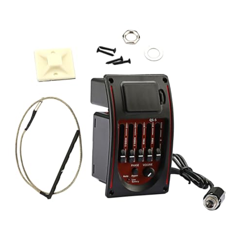 VANZACK Ecualizador para Guitarra, Accesorio de Control de Tono y Frecuencia, Dispositivo EQ Duradero y Fácil de Usar para Rendimiento Sonoro Versátil en Presentaciones en Vivo miniatura 1