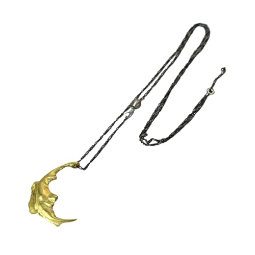 Collier lune et étoile ajustable en alliage robuste pour tenues élégantes