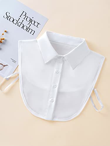 Verdusa Women's Fake Collar Detachable Dickey Collar Half Shirts Blouse4