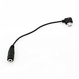 Asunflower® Micro USB Jack to 3.5mm Headphone Earphone Adapter Socket Audio Cable Black
