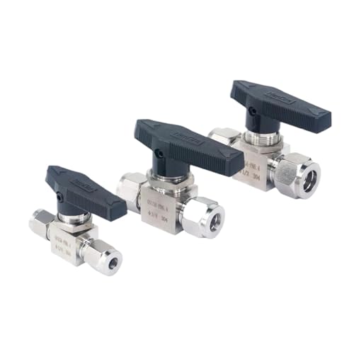 Vanne d'arrêt compression 3/8 en acier inoxydable 304 PN 6.4