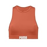 PUMA Damen Badetøj Racerback Bikini Top, Chili Powder, S EU