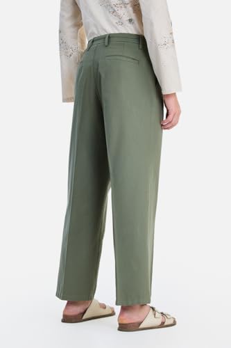 Image of SNITCH Men Trousers Holiday & Casual Wear | Relaxed Fit Pleated Front & Straight Leg Design | Breathable Cotton Linen Blend Fabric for Summer & Vacation Outings