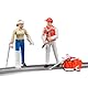 bruder 62710 - Bworld Set Rettungsdienst, Sanitäter, Patient & Zubehör - 1:16 Arzt Krankenwagen Figur Mensch Spielzeug