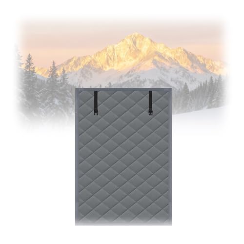 Cortina aislante térmica para ventanas de invierno en color transparente y kit completo