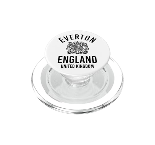 Everton England United Kingdom Imprimé Noir PopSockets résout le problème des chutes de téléphone