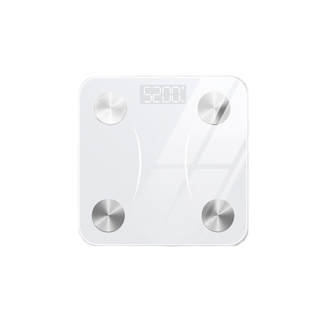 Bilancia For Il Grasso Corporeo Bilance Intelligenti Digitali For Bagno Wireless Compatibile Con Bluetooth Analizzatore Di Composizione Del Display LCD Preciso E Facile Da Leggere(White)