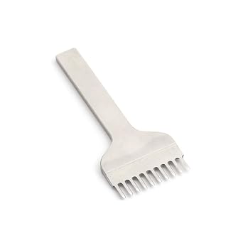 Diamond Punch Leather Craft Tool 3/4/5/6mm Diamond Piercing Tool 1/2/4/6mm 1/2/4/6/10 Tooth Leather Tool Perforated Leather Sewing Hole Punch DIY Craft Leather Processing Tool