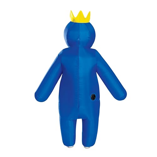 Disfraz inflable azul Rainbow Friends para niños miniatura 3