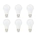 AmazonBasics 60W Equivalent, Soft White, Dimmable, CEC Compliant, A19 LED Light Bulb | 6-Pack