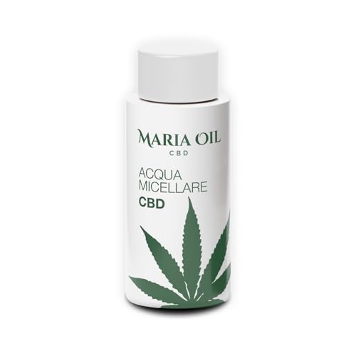 MARIA CBD OIL Make-up-Entferner Mizellenwasser für empfindliche Haut 200 ml, Tonic Water mit Aloe Vera und Grünem Tee Rosenwasser-Make-up-Entferner für fettige und trockene Haut