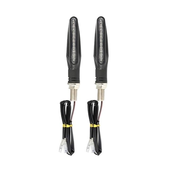 Clignotants moto universels 12V ambre pour sécuriser vos trajets de nuit IP68