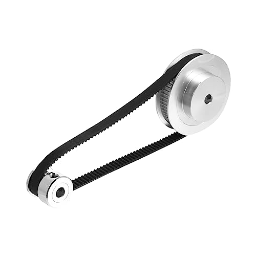 Hohopeti Aluminium Alloy Timing Belt Pulley 20 Teeth 60 Teeth Reduction Gear Set for High Transmission Efficiency with C