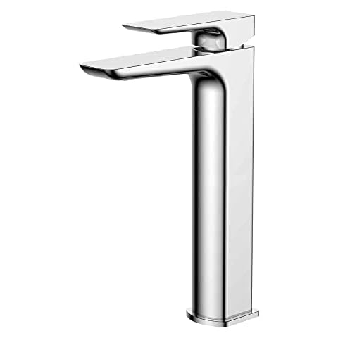 Dara Chrome Tall Basin Tap with Single Lever Cover