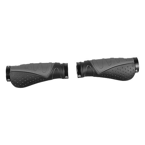 POPETPOP 1 Par empuñadura de Bicicleta Bicycles Cadenas Cinta de Manillar Carretera apretones Manejar puños de Manillar puños de Bicicleta de montaña Mangas del Manillar el plastico Black