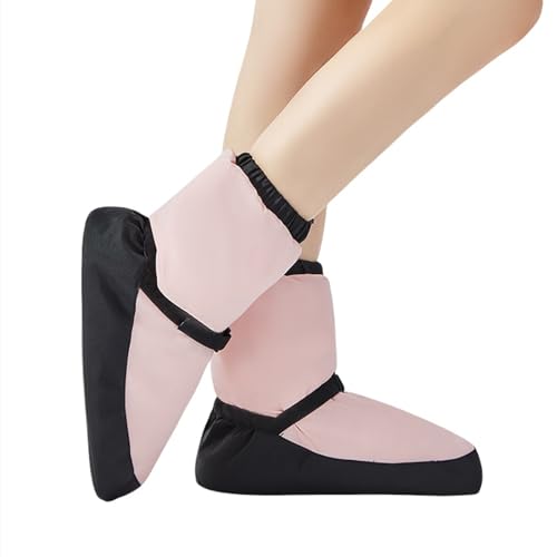 KAISUN Stivale Balletto, Warm Up Bootie, Scarpe da Ballo Donna, Dance Stivali Ballo Caldo Stivali Invernali Scarpe Allenamento Riscaldano(Rose,M(39-40))
