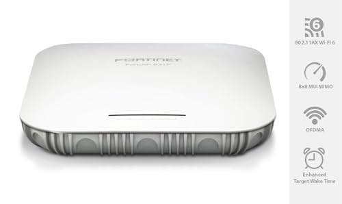Image of Fortinet FortiAP 831F | 8x8 Wi-Fi 6 (802.11ax), Indoor Wireless Access Point - Tri-Radio, Internal Antenna, 1 x 5 GE & 1 x GE RJ45 Ports (FAP-831F-A)
