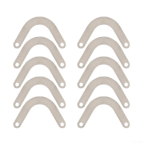 10 placas de válvula de metal compatibles con cabezal de bomba de compresor de aire para sistemas de compresor de pistón que soportan múltiples tipos de configuración (E)