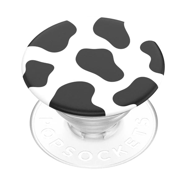 Image of PopSockets Adhesive Phone Grip, Holder- Cow Print