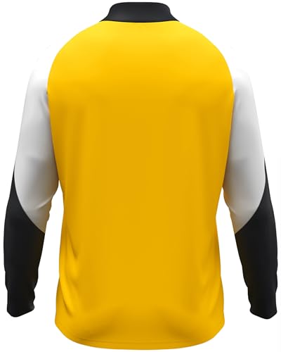 JAKO Unisex Ziptop Dynamic, gelb/weiß/schwarz, XXL – Ansicht 6