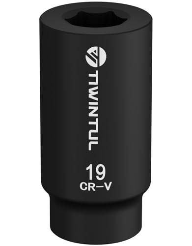 TIWINTUL For Honda 19mm Harmonic Balancer Socket Tool 77080 Crank Bolt Socket 1/2