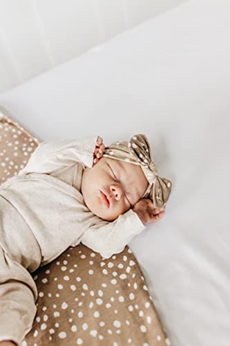 Image of Copper Pearl Swaddle Blankets for Newborns | Soft Stretchy Receiving Blankets for Boys and Girls | Large 46 x 46 Inch Baby Blankets | Lightweight and Breathable Swaddles | Fawn