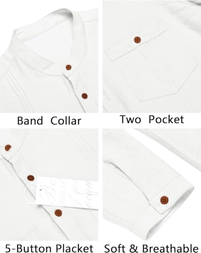 Image of Macsivo Cotton Blend Solid Casual Short Kurta for Men Long Sleeve Mandarin Collar Stylish Shirt Kurta for Men