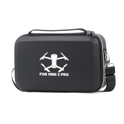 Funda DJI Mini 5 Pro rígida contra salpicaduras con correa de piel ajustable 3
