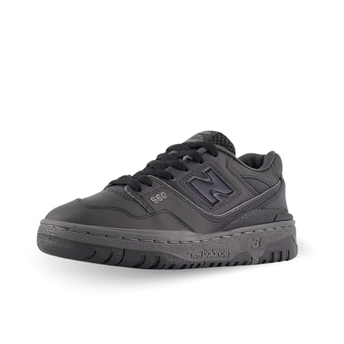 New Balance 550 GS Boys Shoes Size 7, Color: Black/Black