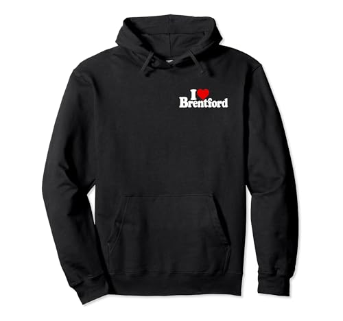 I LOVE HEART BRENTFORD WEST LONDRES INGLATERRA Sudadera con Capucha