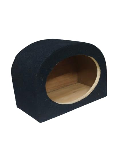 Image of 6 /9 Oval Empty Wooden Empty Box 6inche ovl Shape Coaxial Speaker Cabinet Installation Wooden Enclosure for Home Theater, aplifier, car, buss, Truck