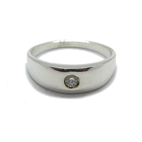 Bague en argent 925 R001803 avec CZ 3.5mm pour sublimer votre style quotidien