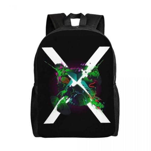 Vintage Gamer Xbox Lover - Mochila con impresión 3D de 16 pulgadas, doble correa para el hombro, peso ligero, se adapta a bolsa de laptop, Negro, Talla única