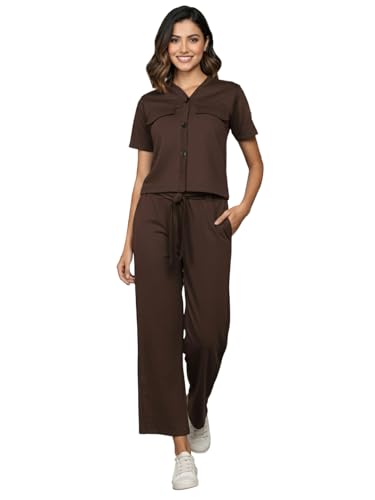 Image of CHKOKKO Women Jogging Suit Casual Summer Track Suit Co-Ord Set