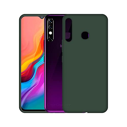 Image of Case Creation Luxurious OG Series for Infinix Hot 8 Case Cover,Anti-Dirty Slim Case Frosted Matte Cute Candy TPU Raised Bezel (Splash of Color) Back Cover for Infinix Hot 8 -Lake Green