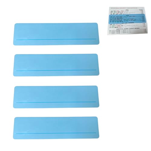 Guía de líneas para cartas Mahjong, 4 piezas, azul miniatura 1