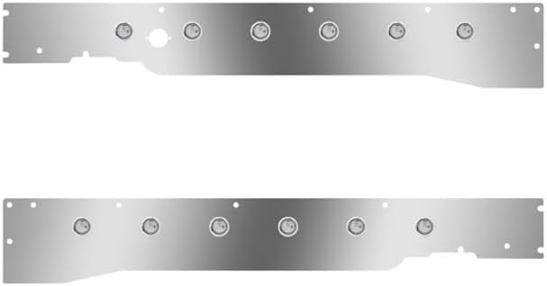 Technical Precision Replacement For KENWORTH T660 YEAR 2016 Cab Panels W Block Heater Plug Hole 12 .75 IN AmberClear LEDs W RME