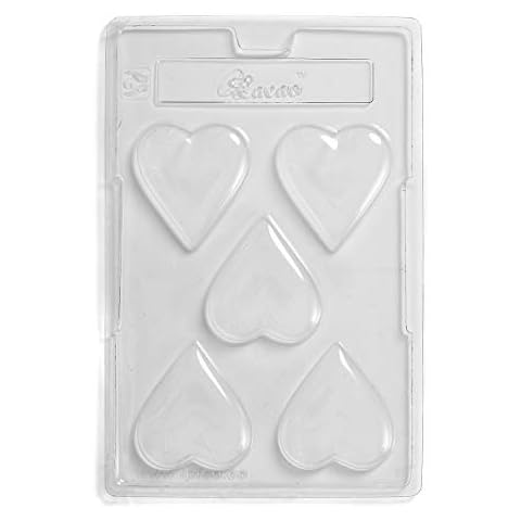 Cacao - Molde para Chocolate Corazón PVC 5 Cavidades Cover