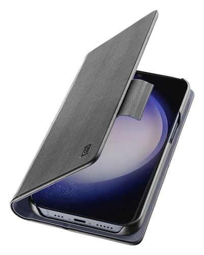 cellularline - Book - Galaxy S24 - La protezione essenziale con chiusura di sicurezza magnetica - Nero