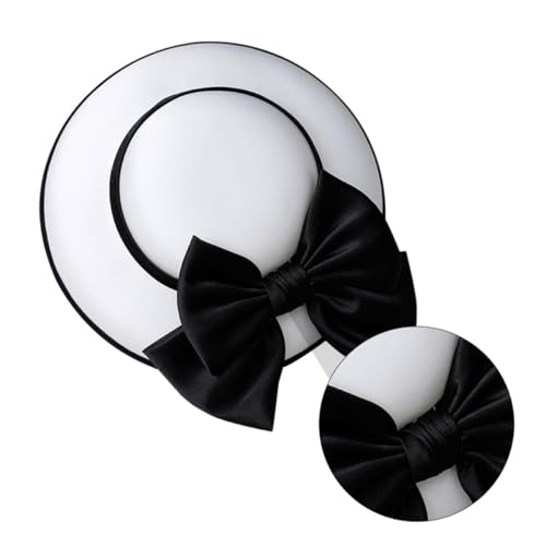 Casquette de dîner blanche style rétro français chic pour soirée - 7