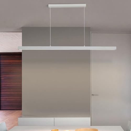 Lámpara colgante led lineal de aluminio de 80 cm con iluminación regulable para comedor 4