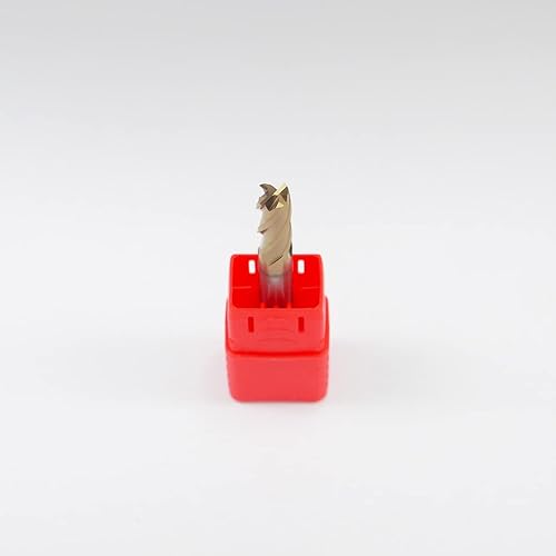 Miniatura 5 de KLOT Grado industrial ALTiN recubierto de carburo sólido molino de extremo 0.250 in 1/4 "Fresa de fresado 4-Flute Tungsten Router Bit CNC 60D