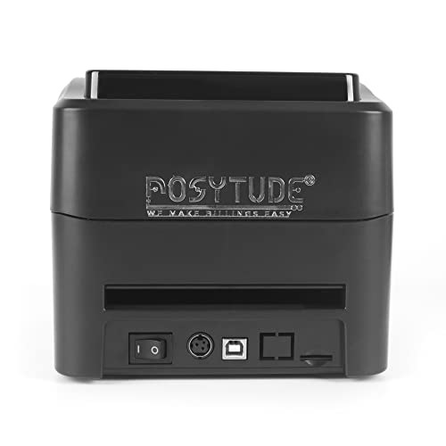 Image of 420B Desktop Thermal Transfer Barcode Printer, 4 Inch Label Printer, with USB and Bluetooth connectivity 203 DPI Bar Code Label Printer Easy Connect with Windows, Android & iOS