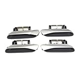 FUSHHYZFL Compatible with ID4 Inductive Handle Keyless Entry Door Handle 4 Pcs Front and Rear Doors Keyless Entry Handle 11G 837 205J/206E/205K/206D(Silver Grey)