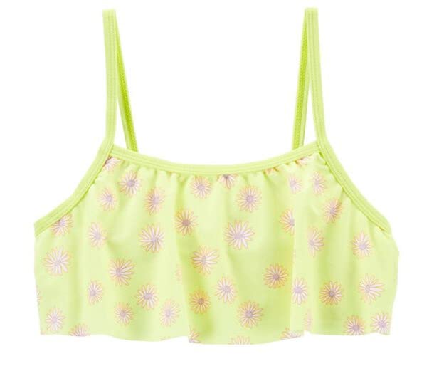 Image of Carter's Girls' 2-Piece Swimwear Set (as1, Age, 8 Years, Lime /Floral)